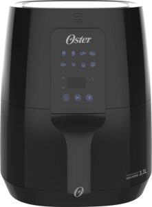 Fritadeira Oster Digital Control Sem Óleo com Painel Touch, 3,3L, 110V, Preto, 1300W, OFRT950