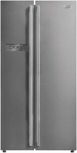 Refrigerador 2 Portas Frost Free Side By Side, Inox, Midea